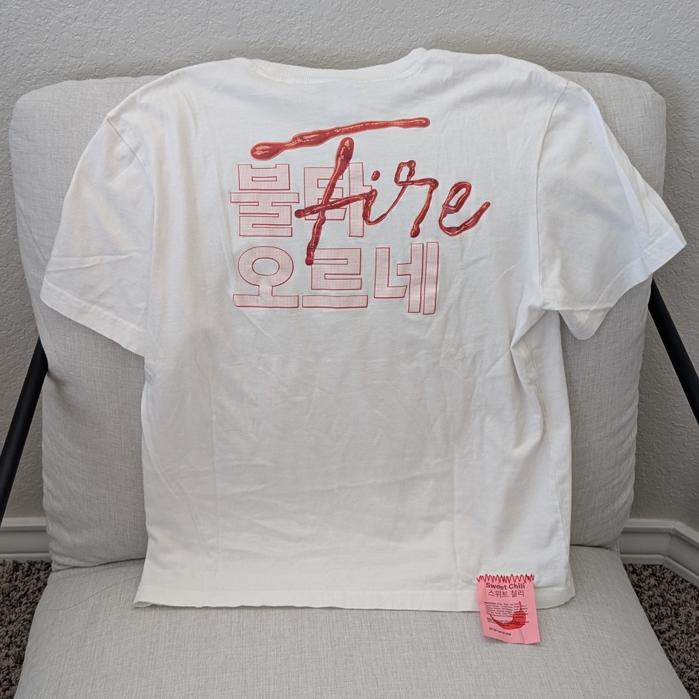 Official Limited Edition BTS x McDonald's 'Fire' Graphic T-shirt
